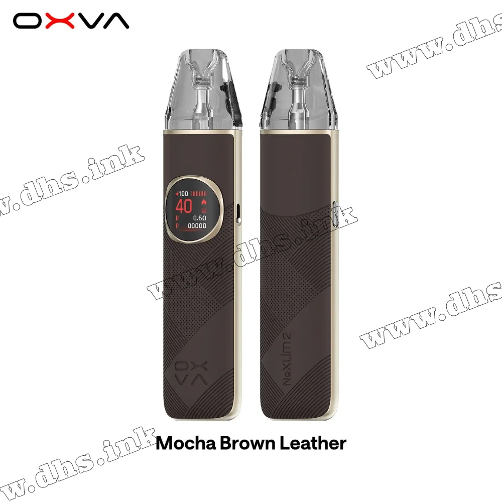Многоразовая электронная сигарета - OXVA Nexlim 2 Pod Kit 2000 мАч (Mocha Brown Leather)