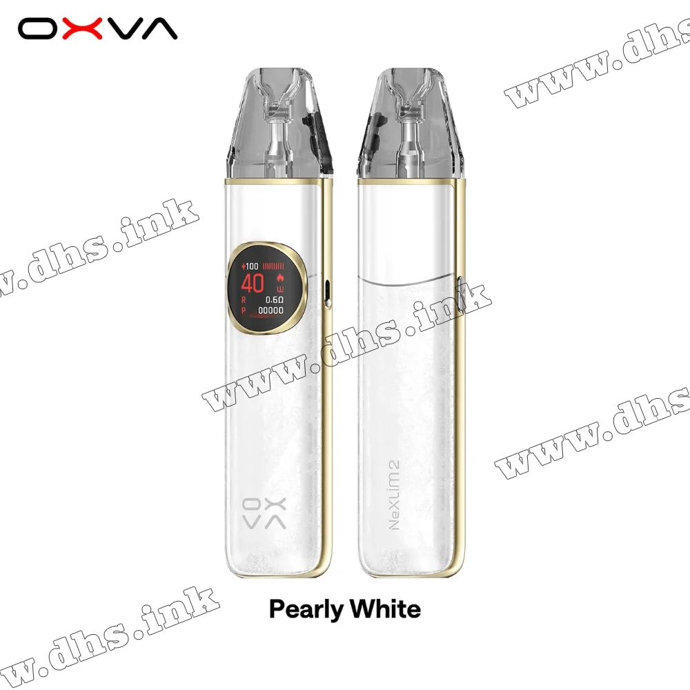 Многоразовая электронная сигарета - OXVA Nexlim 2 Pod Kit 2000 мАч (Pearly White) Многоразовая электронная сигарета - OXVA Nexlim 2 Pod Kit 2000 мАч (Pearly White)