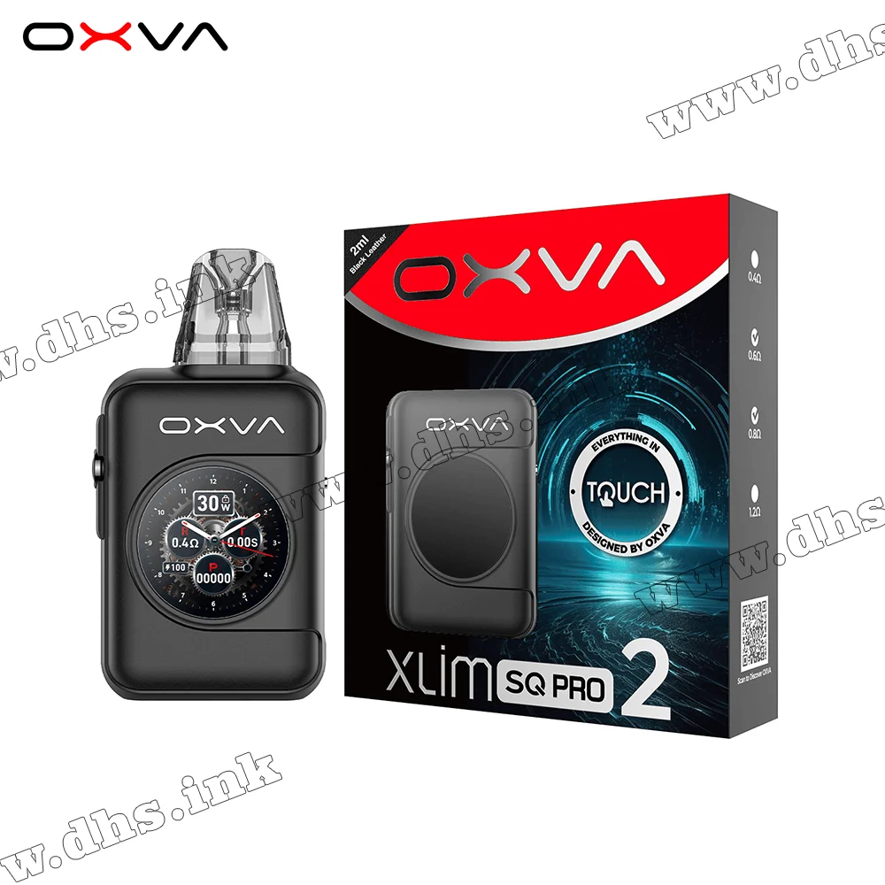 Многоразовая электронная сигарета - OXVA Xlim SQ Pro 2 Pod Kit 1600 мАч (Black Leather)