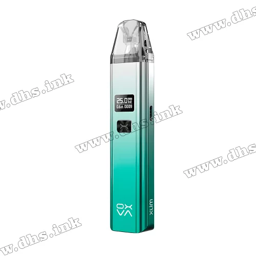 Багаторазова електронна сигарета - OXVA Xlim V 2 Pod Kit 900 мАг (Shiny Silver Green)