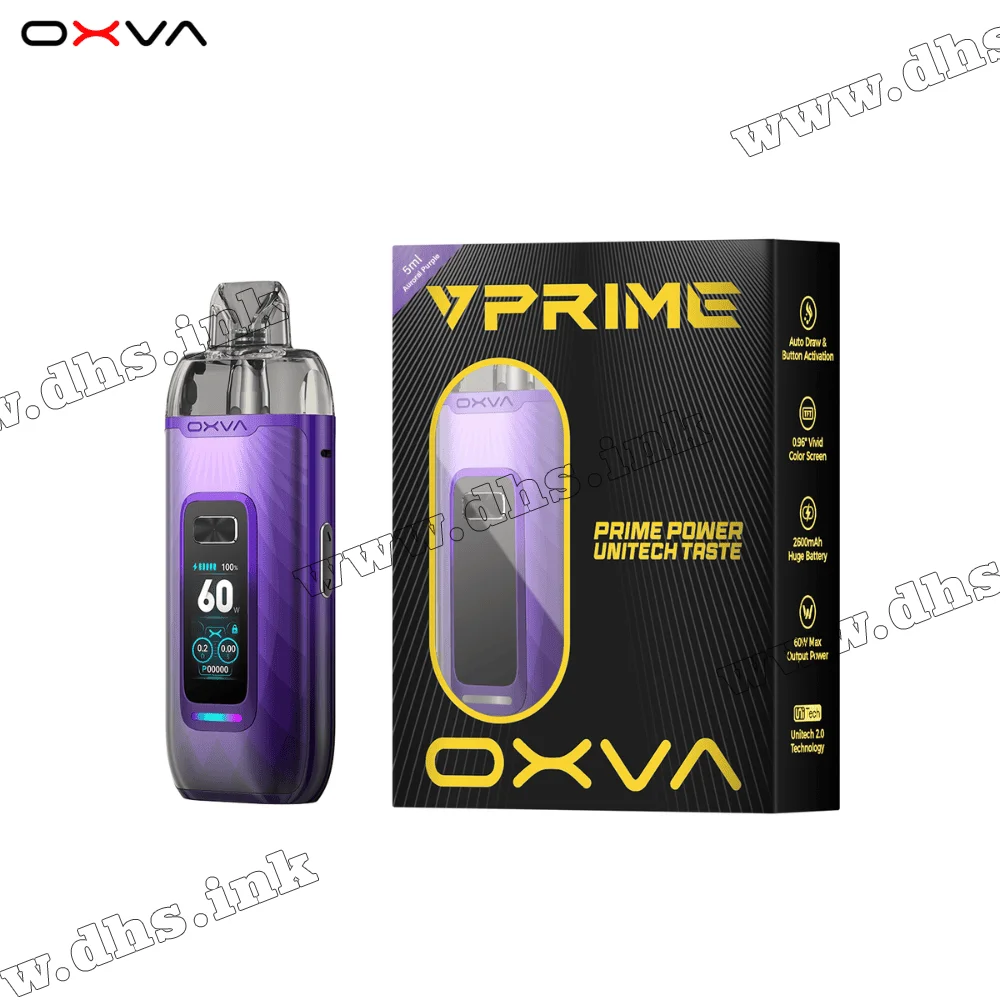 Многоразовая электронная сигарета - OXVA PRIME Pod Kit 2600 мАч (Auroral Purple)