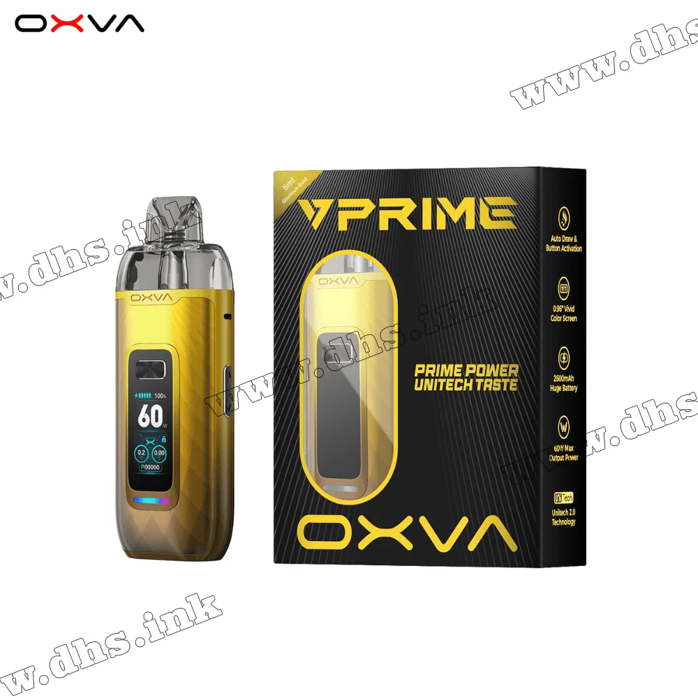 Многоразовая электронная сигарета - OXVA PRIME Pod Kit 2600 мАч (Glorious Gold)