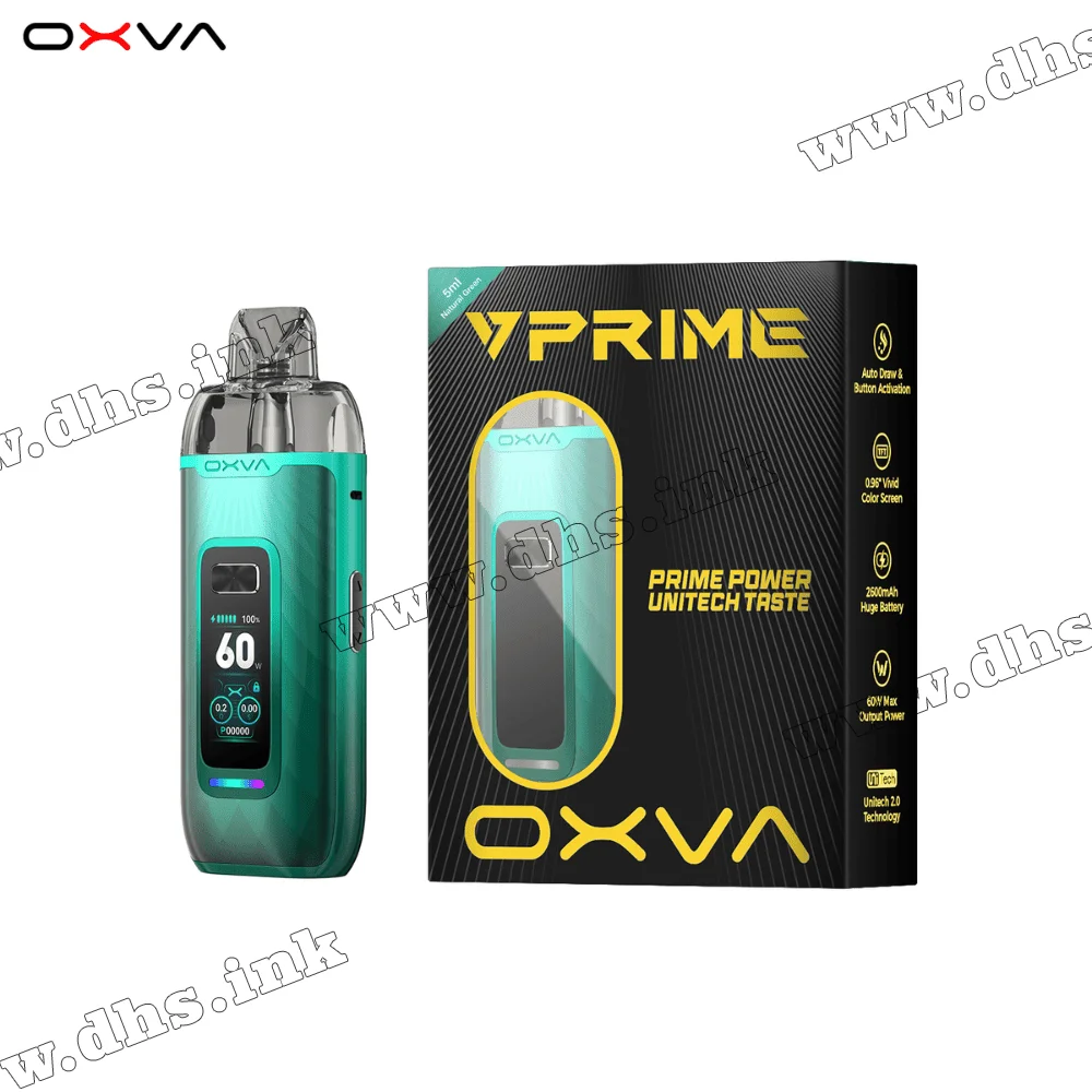 Многоразовая электронная сигарета - OXVA PRIME Pod Kit 2600 мАч (Natural Green) Многоразовая электронная сигарета - OXVA PRIME Pod Kit 2600 мАч (Natural Green)