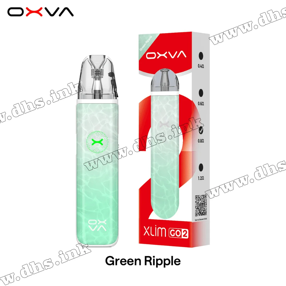 Многоразовая электронная сигарета - OXVA Xlim Go 2 Pod Kit 1500 мАч (Green Ripple) Многоразовая электронная сигарета - OXVA Xlim Go 2 Pod Kit 1500 мАч (Green Ripple)