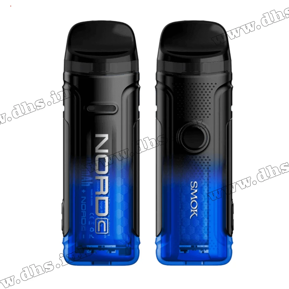 Багаторазова електронна сигарета - Smok Nord C 1800 мАг (Transparent Blue)