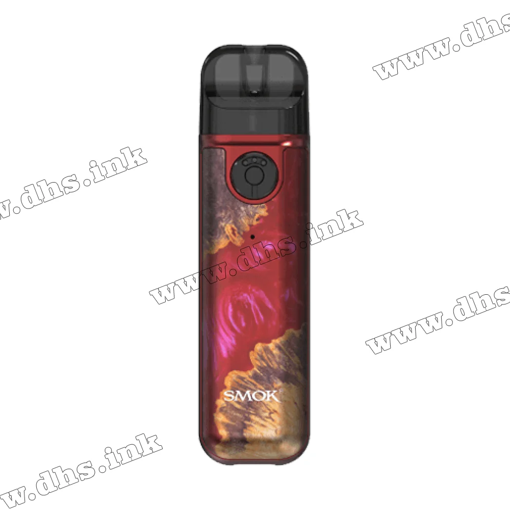Багаторазова електронна сигарета - Smok Novo 4 Mini Pod Kit 900 мАг (Red Stabilizing Wood)