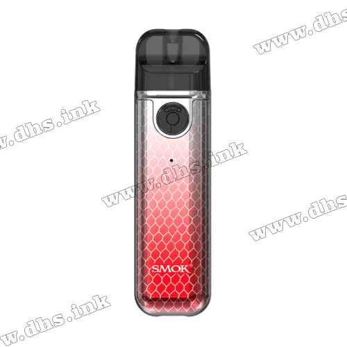 Багаторазова електронна сигарета - Smok Novo 4 Mini Pod Kit 900 мАг (Silver Red Cobra)