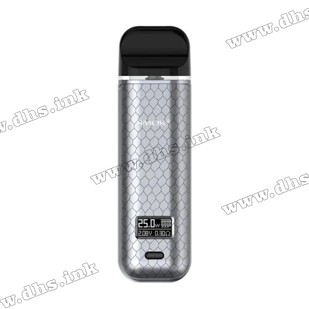 Багаторазова електронна сигарета - Smok Novo X Pod Kit 800 мАч (Silver Cobra)