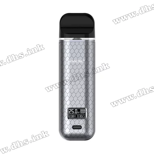 Багаторазова електронна сигарета - Smok Novo X Pod Kit 800 мАч (Silver Cobra)