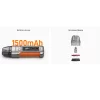Багаторазова електронна сигарета - Vaporesso Luxe X Pro Pod Kit 1500 мАг (Gunmetal Lime)