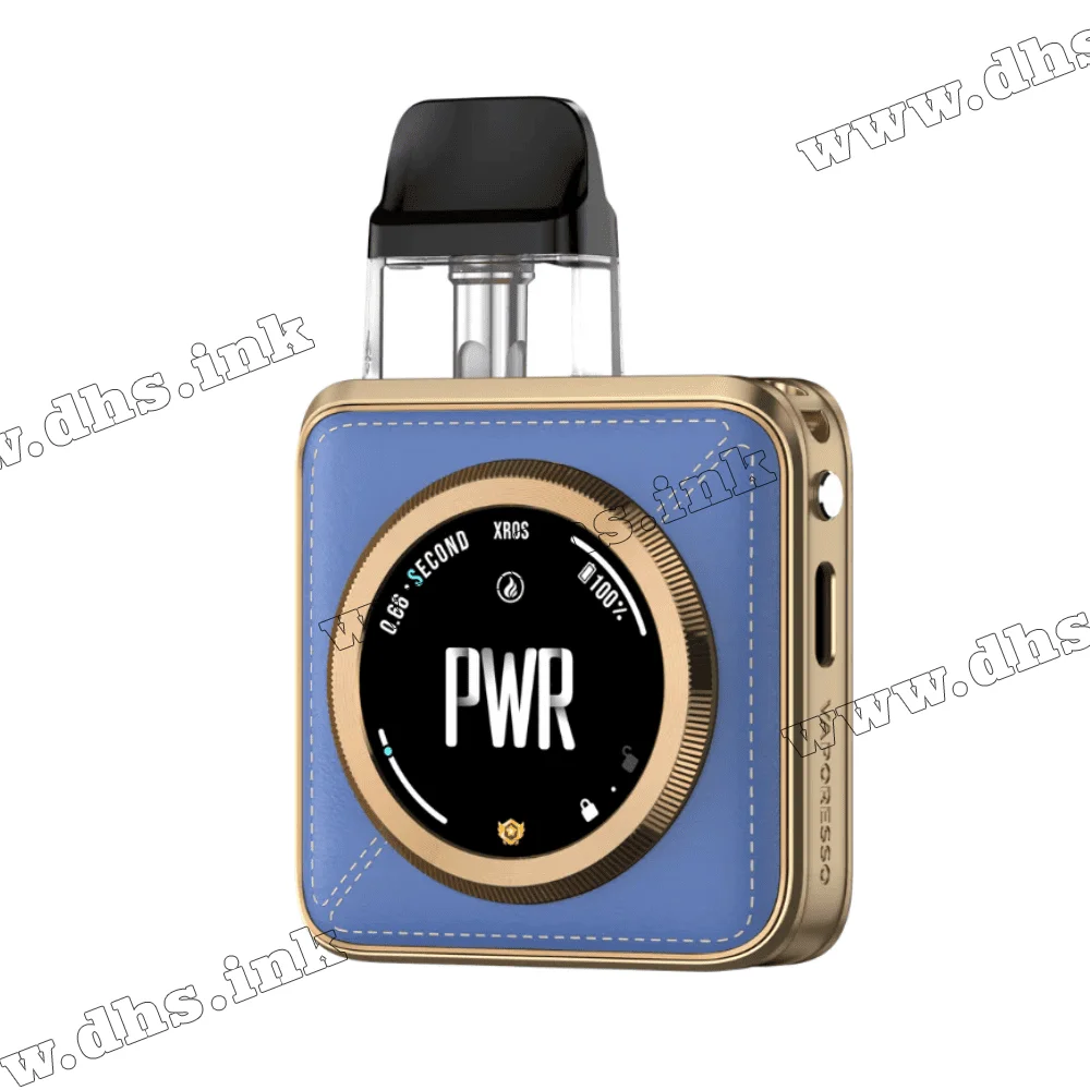 Багаторазова електронна сигарета - Vaporesso XROS 5 Nano Pod Kit 1600 мАг (Blue Leatherette)