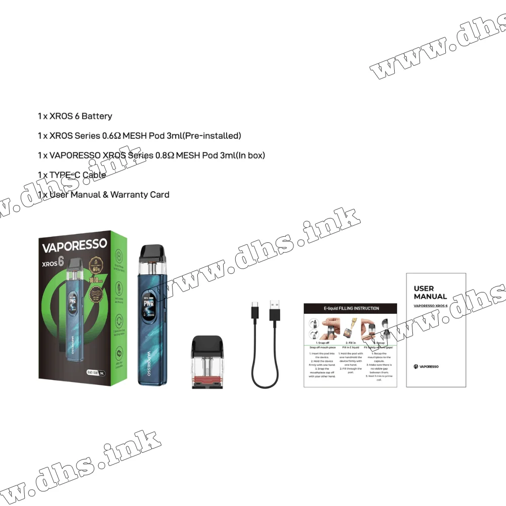 Багаторазова електронна сигарета - Vaporesso XROS 6 Pod Kit 1800 мАг (Scorching Cloud) Багаторазова електронна сигарета - Vaporesso XROS 6 Pod Kit 1800 мАг (Scorching Cloud)