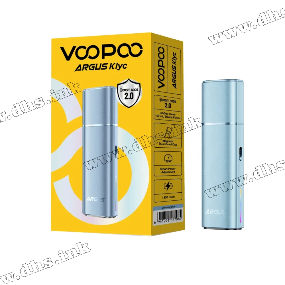Многоразовая электронная сигарета - Voopoo Argus Klyc Pod Kit 1350 мАч (Dreamy Blue)