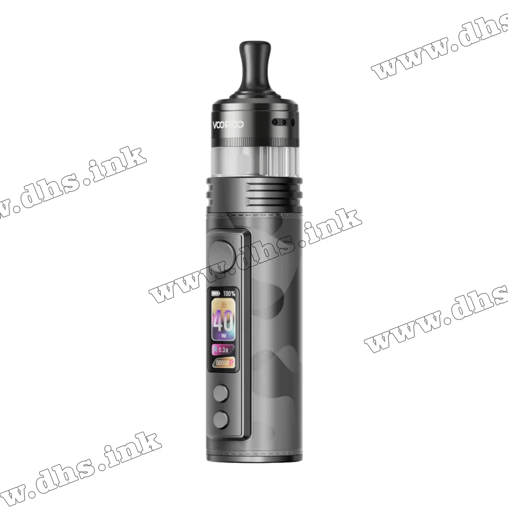 Многоразовая электронная сигарета - Voopoo Drag H40 Pro Pod Kit 2450 мАч (Gray Metal)
