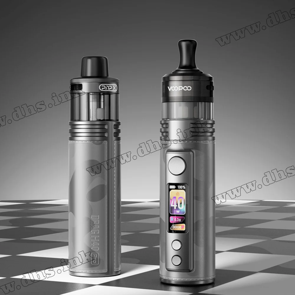 Многоразовая электронная сигарета - Voopoo Drag H40 Pro Pod Kit 2450 мАч (Gray Metal)