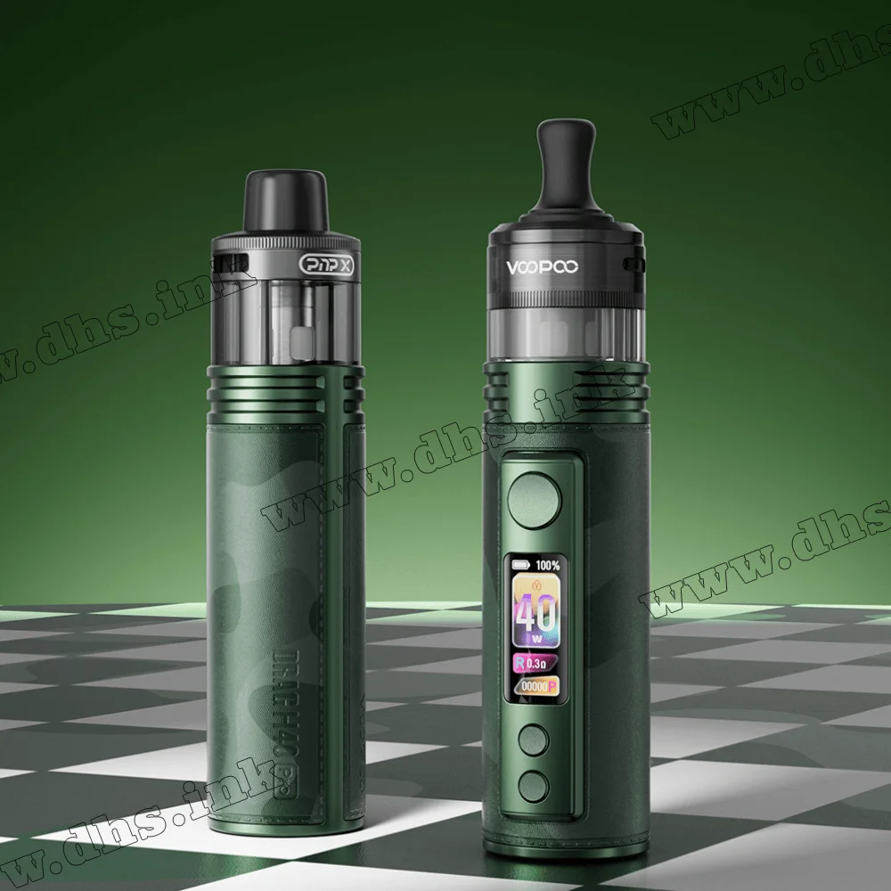 Многоразовая электронная сигарета - Voopoo Drag H40 Pro Pod Kit 2450 мАч (Moss Green)