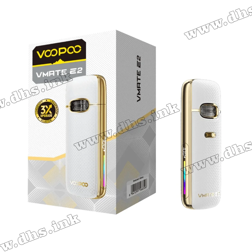Многоразовая электронная сигарета - Voopoo VMATE E2 Pod Kit 1500 мАч (Seashell White)