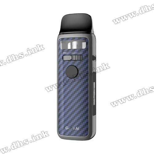 Многоразовая электронная сигарета - Voopoo Vinci 3 Mod Pod Kit 1800 мАч (Carbon Fiber Blue)