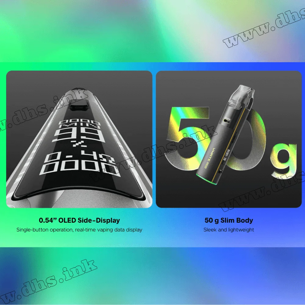 Багаторазова електронна сигарета - Voopoo VMATE Pro 2 Pod Kit 1500 мАг (Glacier Silver)