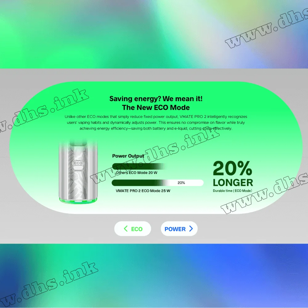 Багаторазова електронна сигарета - Voopoo VMATE Pro 2 Pod Kit 1500 мАг (Glacier Silver)