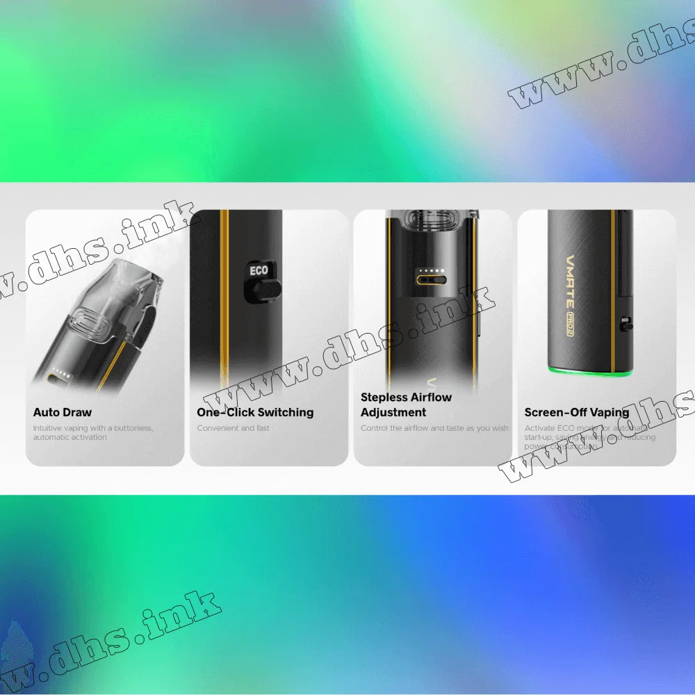 Багаторазова електронна сигарета - Voopoo VMATE Pro 2 Pod Kit 1500 мАг (Glacier Silver)
