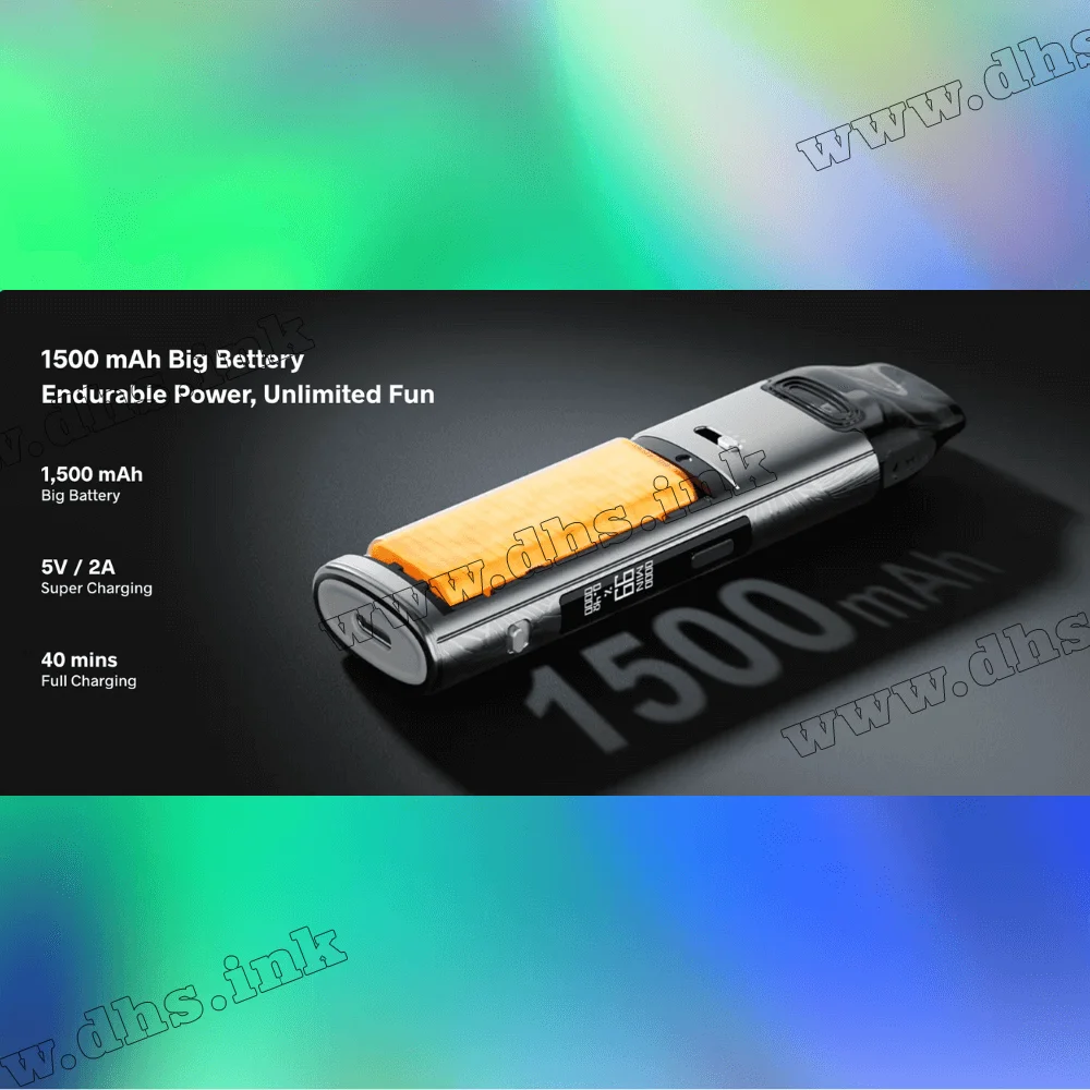 Багаторазова електронна сигарета - Voopoo VMATE Pro 2 Pod Kit 1500 мАг (Glacier Silver)