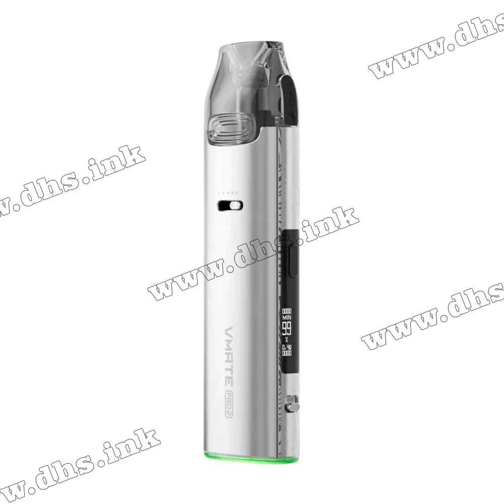 Багаторазова електронна сигарета - Voopoo VMATE Pro 2 Pod Kit 1500 мАг (Glacier Silver)