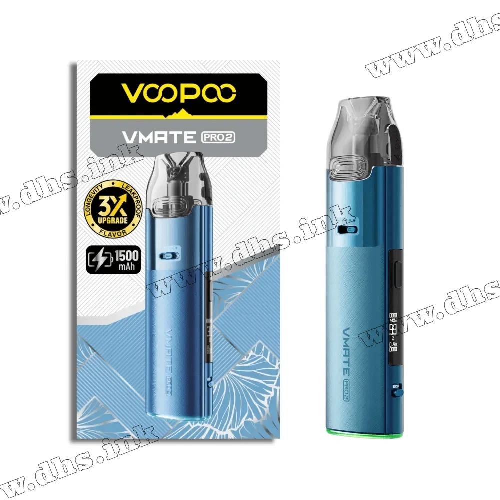 Багаторазова електронна сигарета - Voopoo VMATE Pro 2 Pod Kit 1500 мАг (Navy Blue)