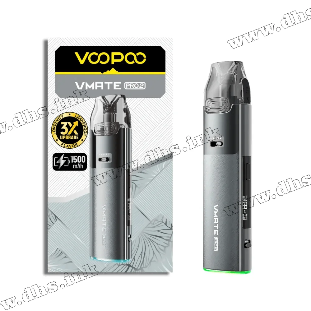 Багаторазова електронна сигарета - Voopoo VMATE Pro 2 Pod Kit 1500 мАг (Space Grey) Багаторазова електронна сигарета - Voopoo VMATE Pro 2 Pod Kit 1500 мАг (Space Grey)