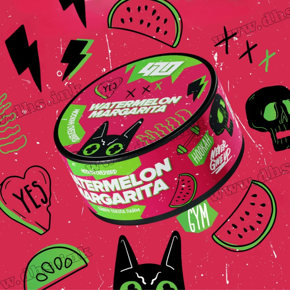Табак 420 (medium) - X Overlord Watermelon Margarita (Арбуз, Текила, Лайм) 250г