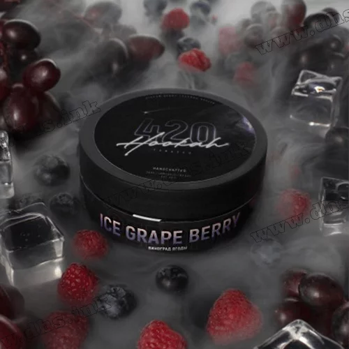 Табак 420 (medium) - Ice Grape Berry (Смородина, Малина, Виноград, Лед) 250г