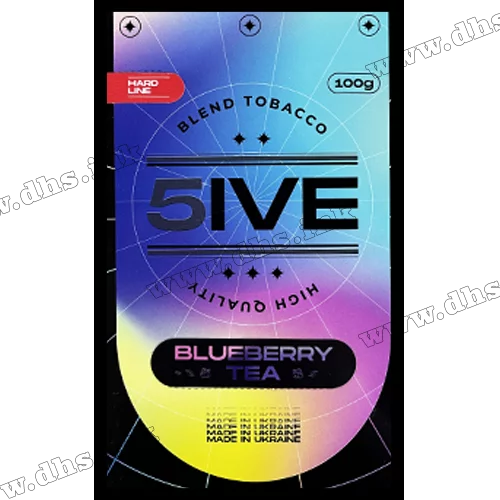 Тютюн 5IVE (Файв) - Blueberry Tea (Чорниця, Чай) hard 50г
