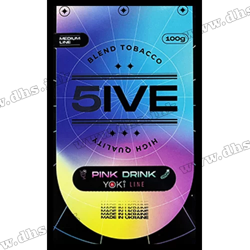 Тютюн 5IVE (Файв) - Pink Drink (Огірок, Маракуя) medium 50г