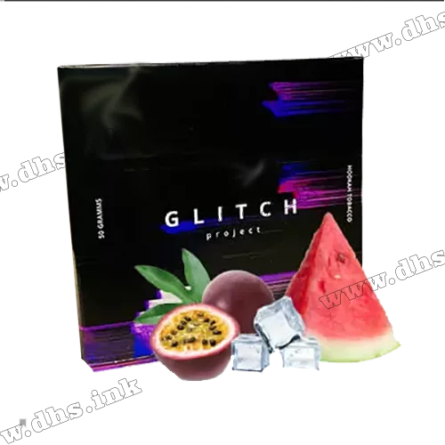 Табак Glitch (Глитч) - Passion Watermelon Fruit Ice (Арбуз, Маракуйя, Лед) 50г