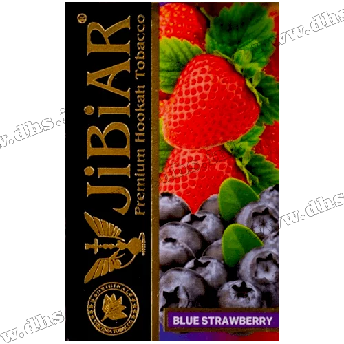 Тютюн Jibiar (Джибіар) - Blue Strawberry (Полуниця, Чорниця) 50г