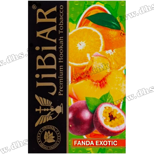 Тютюн Jibiar (Джибіар) - Fanda Exotic (Апельсин, Маракуя, Персик) 50г