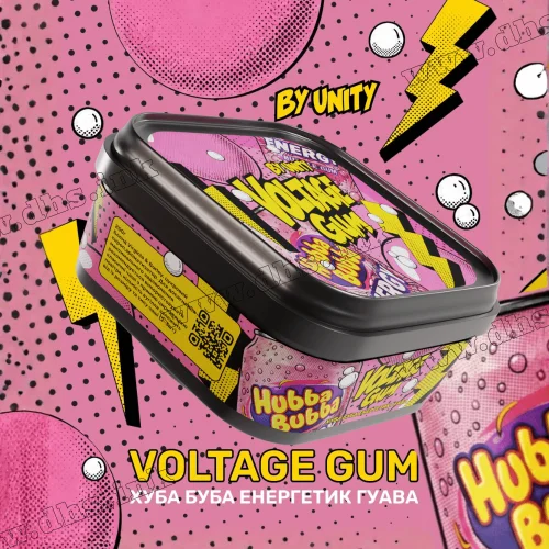 Табак Unity (Юнити) - Voltage Gum (Хуба Буба, Энергетик, Гуава) 250г