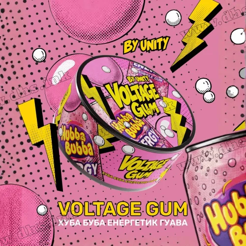 Табак Unity (Юнити) - Voltage Gum (Хуба Буба, Энергетик, Гуава) 100г