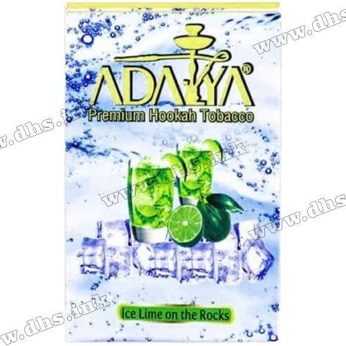 Тютюн Adalya (Адалія) - Ice Lime on the Rocks (Лайм, Лід, М’ята) 50г