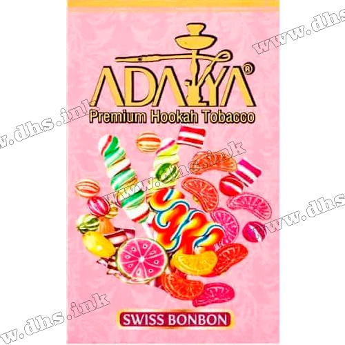Тютюн Adalya (Адалія) - Swiss Bonbon (Льодяники, Мята) 50г