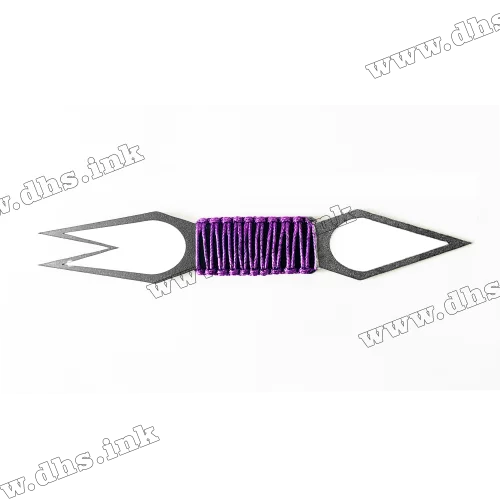 Вилка для кальяну сіра (Вилка + Шило + декор фіолетовий) (Black 3.0) TENARAT
