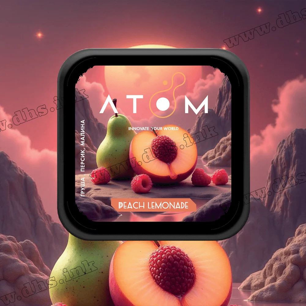 Табак Atom (Атом) - Peach Lemonade (Груша, Персик, Малина) 200г
