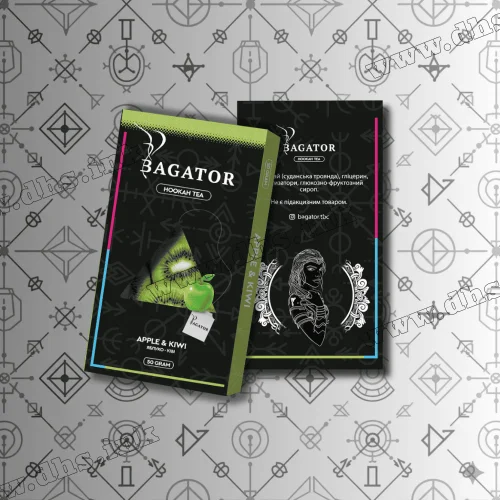 Бестабачная смесь Bagator (Багатор) - Apple Kiwi (Яблоко, Киви) 50г