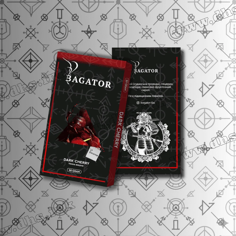 Безтютюнова суміш Bagator (Багатор) - Dark Cherry (Темна Вишня) 50г