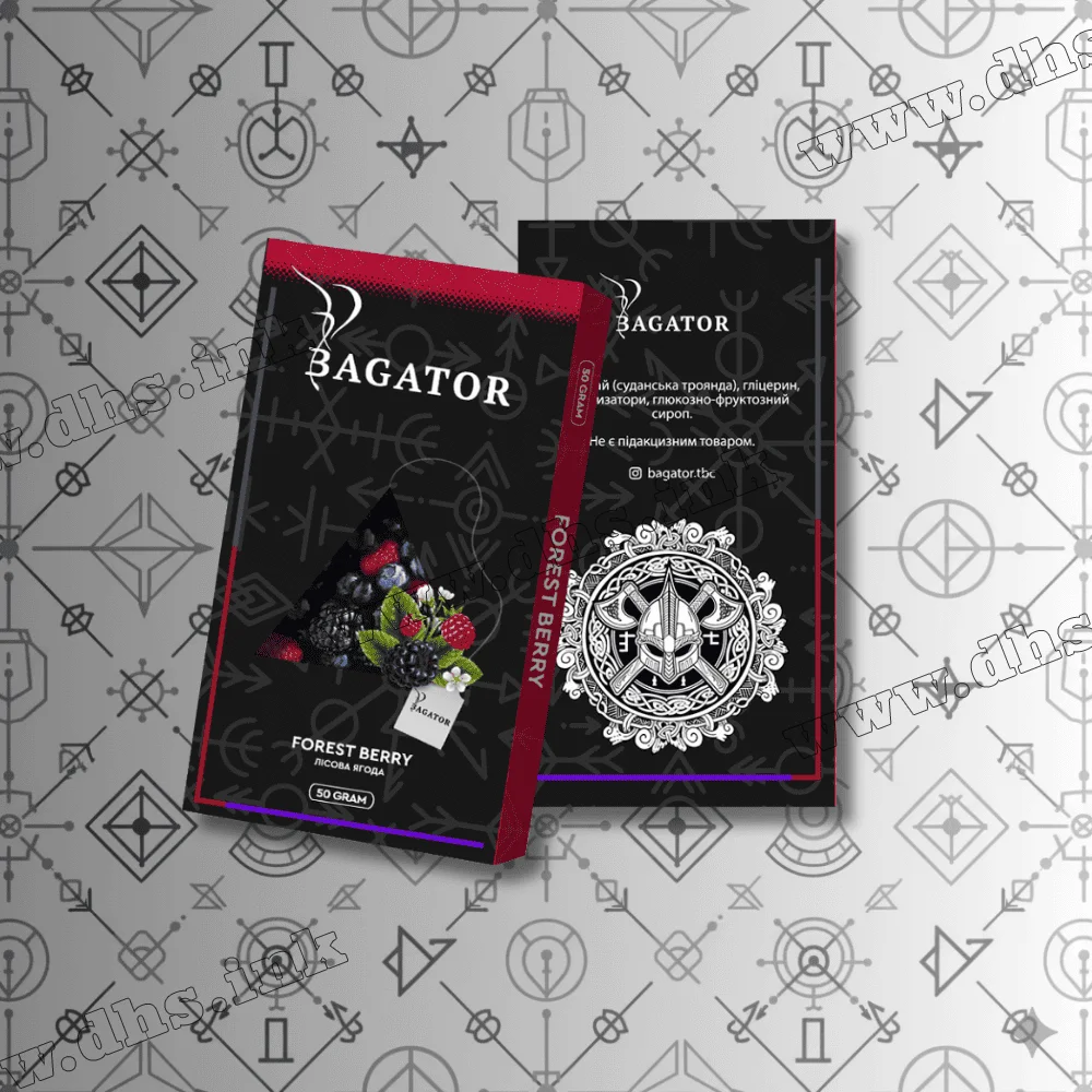 Безтютюнова суміш Bagator (Багатор) - Forest Berry (Лісові Ягоди) 50г Безтютюнова суміш Bagator (Багатор) - Forest Berry (Лісові Ягоди) 50г