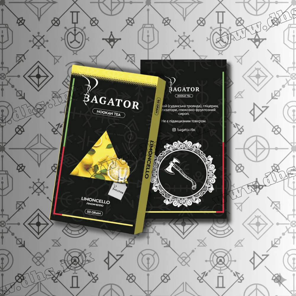 Безтютюнова суміш Bagator (Багатор) - Limoncello (Лімончелло) 50г Безтютюнова суміш Bagator (Багатор) - Limoncello (Лімончелло) 50г