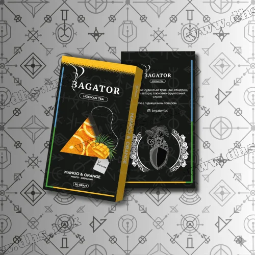 Безтютюнова суміш Bagator (Багатор) - Mango Orange (Манго, Апельсин) 50г