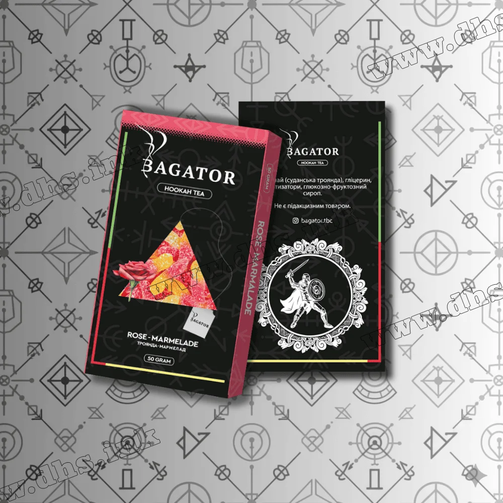 Бестабачная смесь Bagator (Багатор) - Rose Marmelade (Роза, Мармелад) 50г Бестабачная смесь Bagator (Багатор) - Rose Marmelade (Роза, Мармелад) 50г