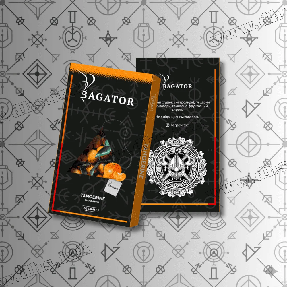 Безтютюнова суміш Bagator (Багатор) - Tangerine (Мандарин) 50г Безтютюнова суміш Bagator (Багатор) - Tangerine (Мандарин) 50г