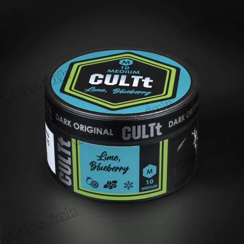 Тютюн CULTt (Культ) Medium - M10 Lime Blueberry Ice (Лайм, Чорниця, Лід) 100г